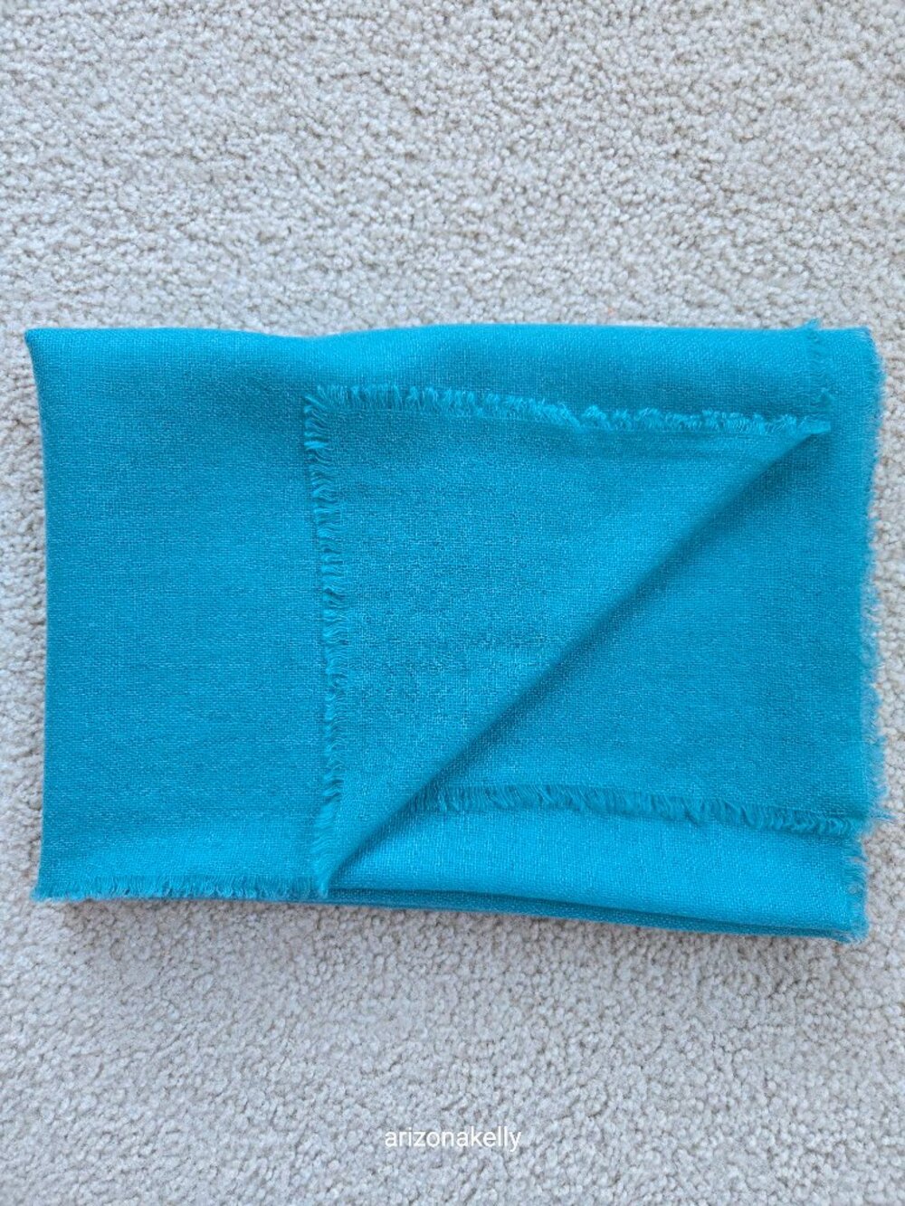NWOT Cocowai Cashmere Woven Scarf Lightweight Blue - Picture 10 of 10